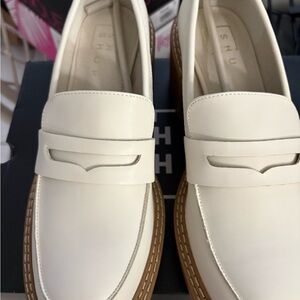 New Elegant White Loafers for Women